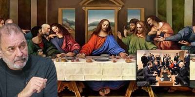 Gazeteci Gençel, CHP'nin içerideki fotoğrafını 'Hz. İsa'nın Son Yemeği'ne benzetti!