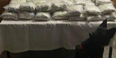 Boş yolcu otobüsünden 110 kilo eroin çıktı