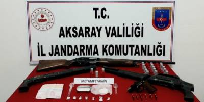 Jandarmanın uyuşturucu operasyonunda evden cephanelik çıktı