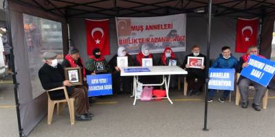 Muş'ta evlat nöbeti tutan aile sayısı 28'e yükseldi