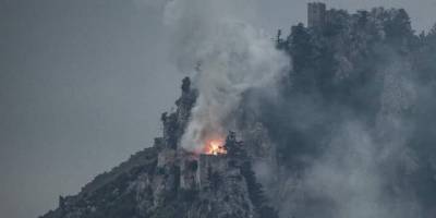 KKTC’deki St. Hilarion Kalesi’nde yangın