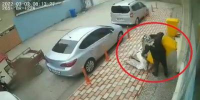 Yok artık... Çöp konteynerlerini böyle çaldı