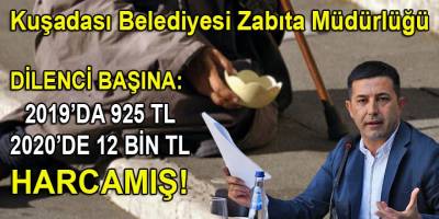 Kuşadası belediyesi zabıtaları 2019-20 yıllarında 253 dilencinin faaliyetlerini bertaraf etmiş!