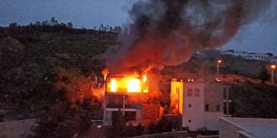 Bodrum’da yangında ev alev topuna döndü