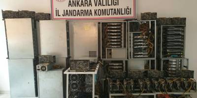 Ankara'da yasa dışı kripto para üretimi yapan yerlere baskın