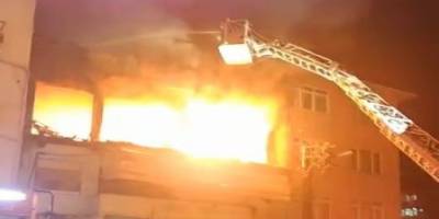 Piknik tüpü patladı, depo alev alev yandı