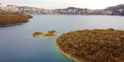 Dünyanın ikinci büyük kraterinde görsel şölen