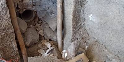 Borudan uzun namlulu silah ve mühimmat çıktı