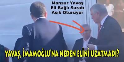 İmamoğlu'nun tokalaşma turunda Yavaş neden elini uzatmadı?
