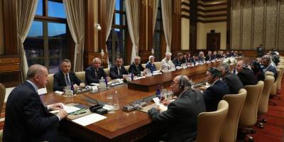 Cumhurbaşkanı Erdoğan, ABD'li ve Kanadalı kanaat önderlerini kabul etti