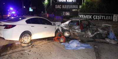 Manisa'da alkollü ve ehliyetsiz sürücünün karıştığı kazada 4 kişi öldü, 2 kişi ağır yaralandı