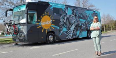 Türkiye’de ilk defa bir kadın otobüs karavan tasarladı