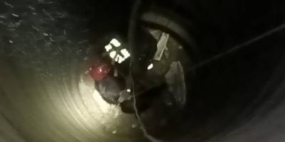 25 metrelik kuyuya düşen yavru keçiyi itfaiye kurtardı