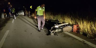 Bursa'da otomobil motosikletle kafa kafaya çarpıştı: 1 ağır yaralı