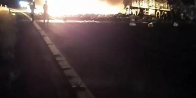 Ankara’da iplik taşıyan tır ile karpuz taşıyan tır çarpıştı: 1 yaralı