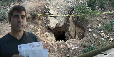 Define ararken canından oldu