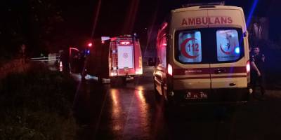 Sele kapılmaktan itfaiye ekipleri kurtardı