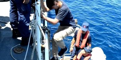 İzmir açıklarında 218 göçmen kurtarılırken, 37 göçmen yakalandı