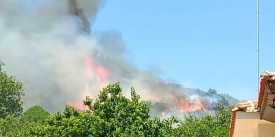 Birgi yangını devam ediyor