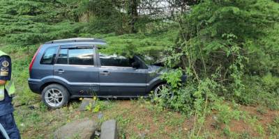 Yoldan çıkan otomobil ağaca çarpttı: 2'si çocuk 7 yaralı