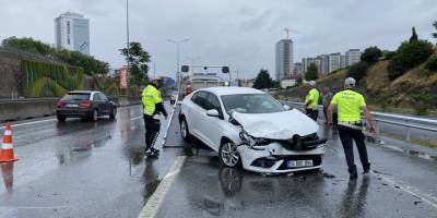Maltepe D-100 Karayolu’nda zincirleme kazada 10 araç birbirine girdi