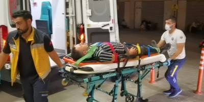 Anahtarı evde unuttu, apartmana tırmanırken düşerek yaralandı