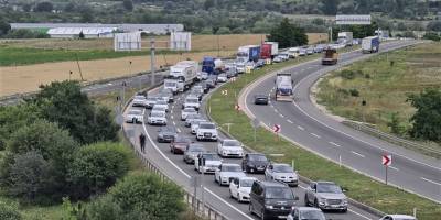 Bayram dönüşü başladı, 50 kilometrelik araç kuyruğu oluştu