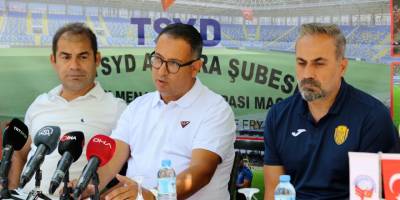 TSYD Ankara Şubesi’nin düzenlediği turnuva öncesi MKE Ankaragücü ve Gençlerbirliği bir arada