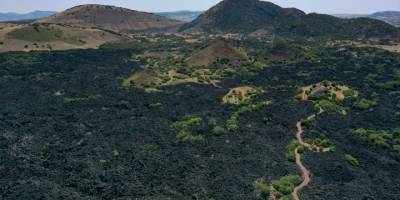 Manisa'daki "Yanık Ülke" FPV dron ile görüntülendi