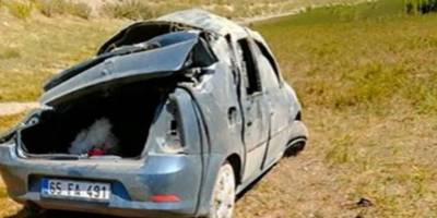 Otomobil takla attı: 1 ölü, 4 yaralı