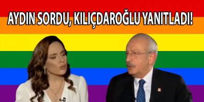 Aydın'ın "LGBT Türk aile yapısını bozuyor mu?" sorusuna, Kılıçdaroğlu nasıl yanıt verdi?