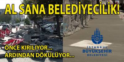 Vatandaşlardan İBB’ye "kaldırım" tepkisi: "Ne amaçla yapılıyor bilmiyoruz"