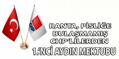 İşte bir avuç CHP'linin oturup yazdıkları 1. Aydın Mektubu