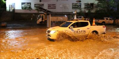 Kayseri'de sağanak etkili oldu