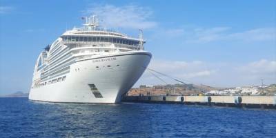 Bodrum'a lüks yolcu gemisi "Seabourn Encore" ile 515 yolcu geldi