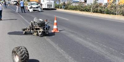 İzmir'de otomobille çarpışan ATV'nin sürücüsü yaşamını yitirdi