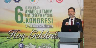 Kütahya'da 6. Uluslararası Anadolu Tarım, Gıda, Çevre ve Biyoloji Kongresi başladı
