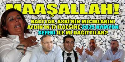 Aydın BŞB'nin ASKİ kuruluşu da Bagı'lardan 2075 kamyonluk mıcırı ihale ile satın almış!