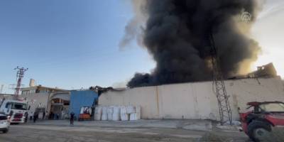 Adana'da alüminyum fabrikasında yangın