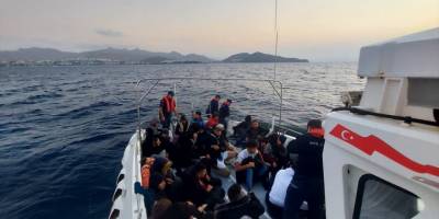 Bodrum açıklarında 32 düzensiz göçmen kurtarıldı