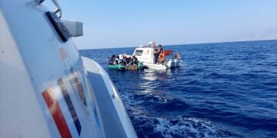 Muğla'da geri itilen 23 düzensiz göçmen kurtarıldı, 39 göçmen yakalandı
