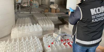 İstanbul’da 5 ton alkol ele geçirildi