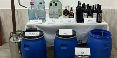 Aydın'da kaçak içki üreten şüpheli yakalandı