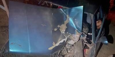 Manisa'da elektrik direğine çarpan otomobildeki iki kişi yaralandı