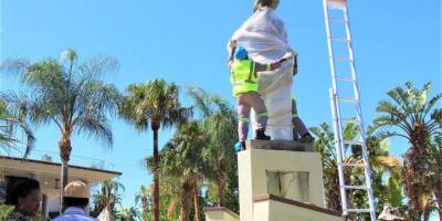 Namibya'da Alman sömürge subayının heykeli kaldırıldı