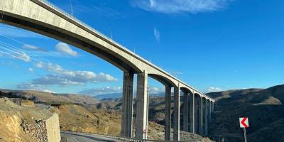Türkiye'nin en yüksek ayaklı viyadüğü trafiğe açılıyor