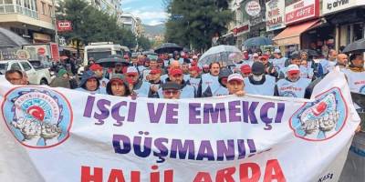 İşten çıkarılan belediye çalışanları için yürüdüler