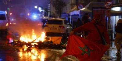 Fas'ın galibiyeti sonrası Belçika sokakları karıştı