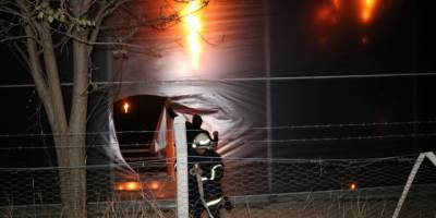 Afyonkarahisar'da domates serasında çıkan yangın hasara neden oldu