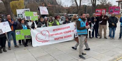 Hayvanseverlerden "Sokak hayvanları sahipsiz değildir" sloganıyla basın açıklaması